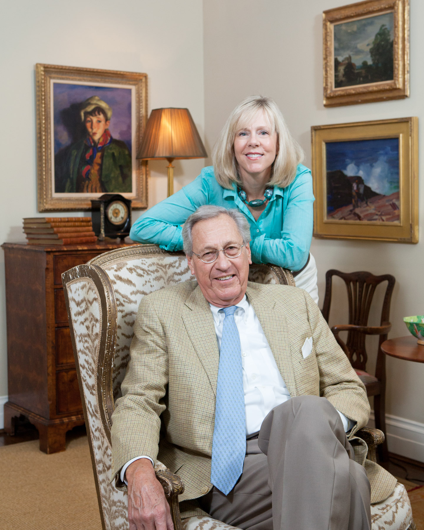 Cynthia and W. Heywood Fralin pose together for a picture