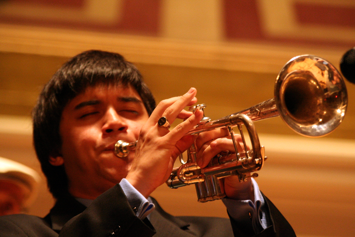 Man playing the trumpet