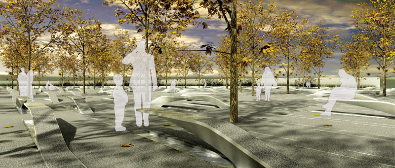 Artist Rendering of Pentagon 9/11 Memorial