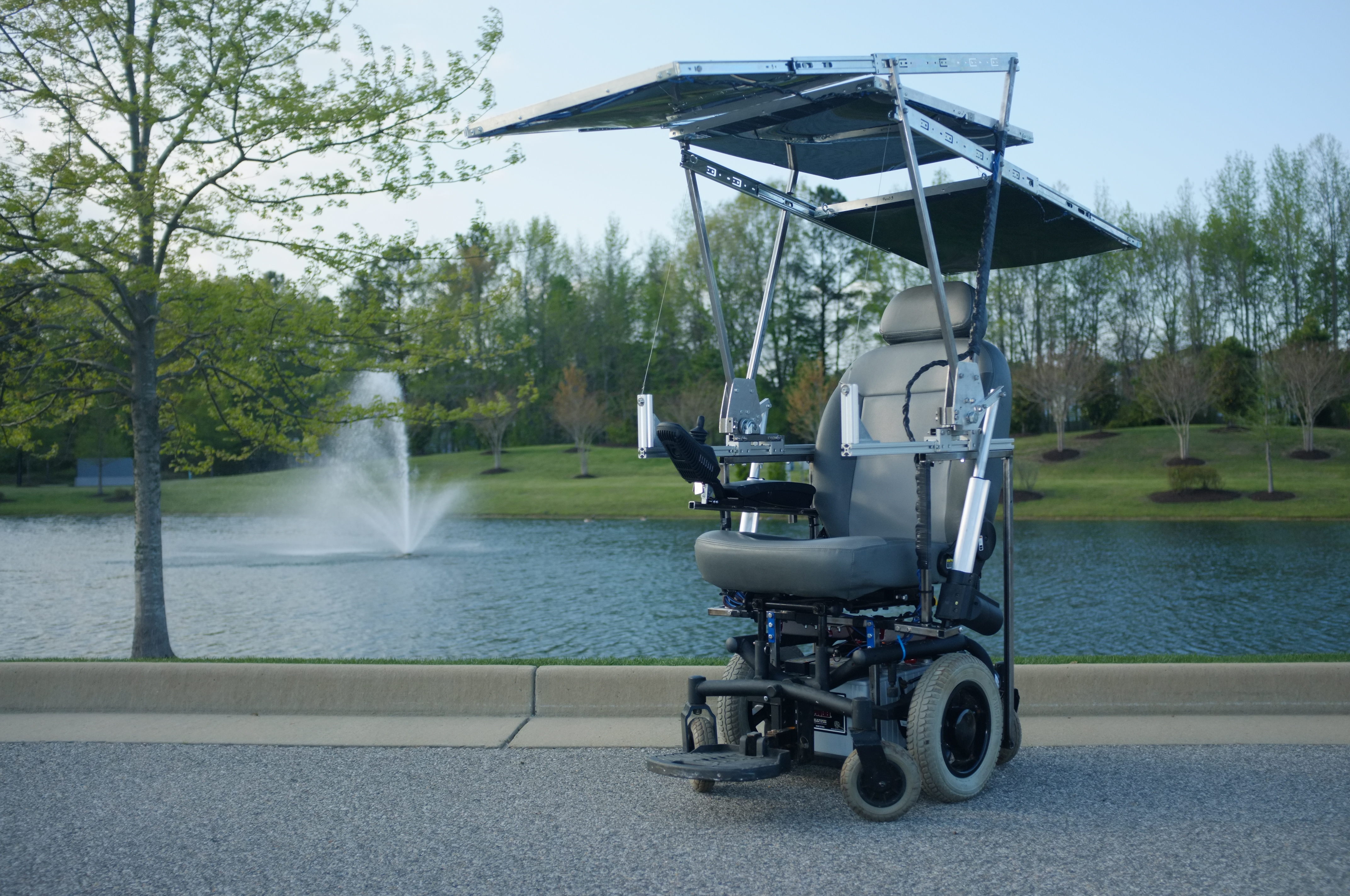 Solar powered wheelchair