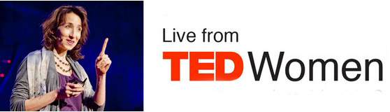 text reads: Live from TED Women