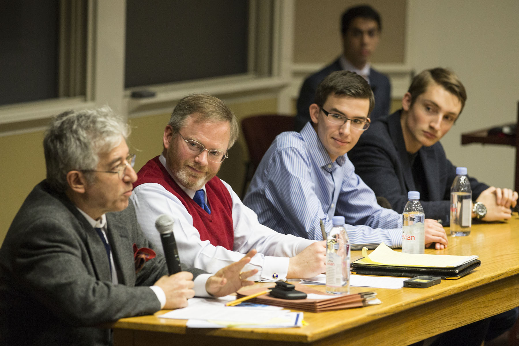 Panelists left to right: Leon Aron, James Greene, Mateo Diachok and Roman Gryniv