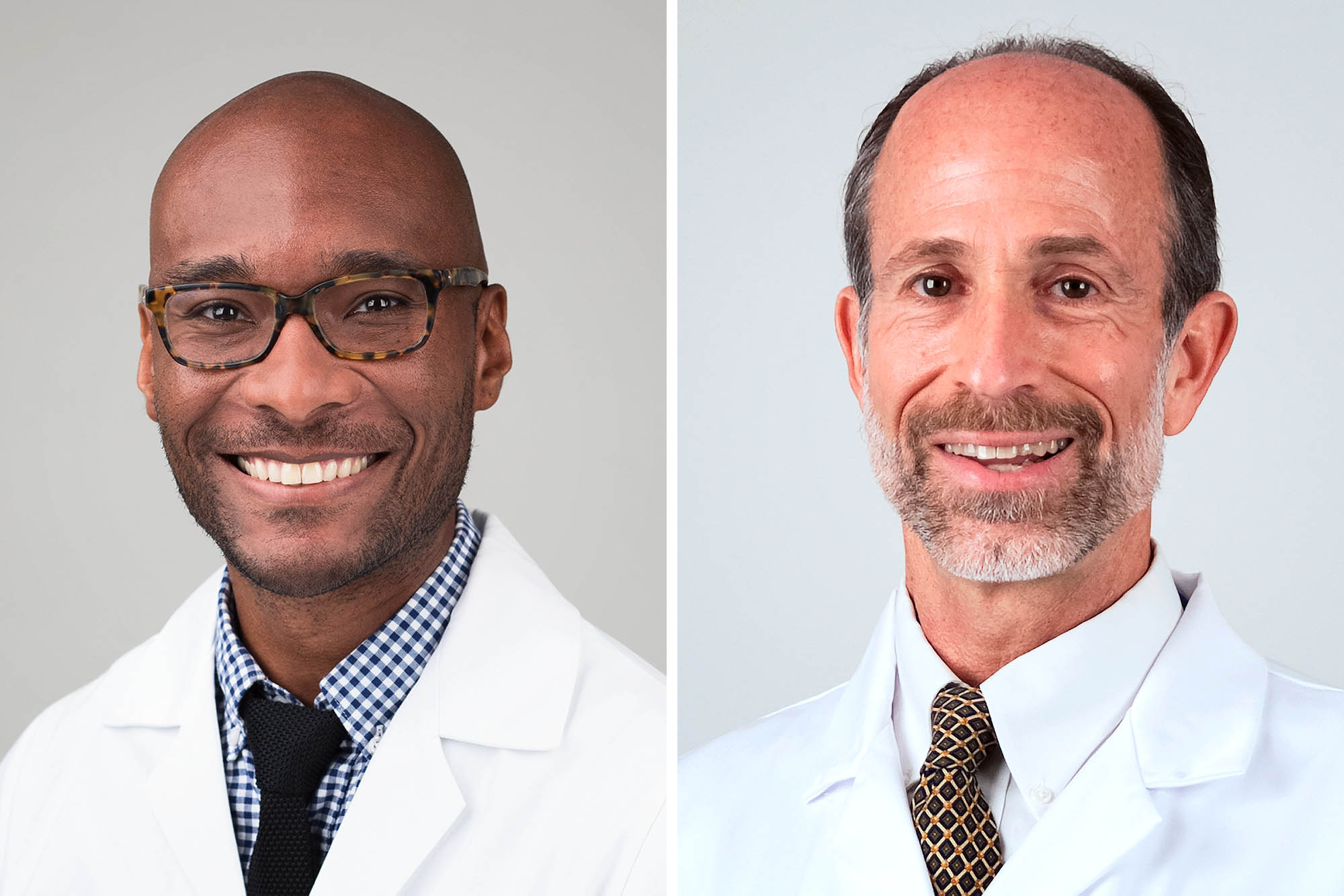 Headshot: Dr. Taison Bell, left, and Dr. Andrew Wolf right