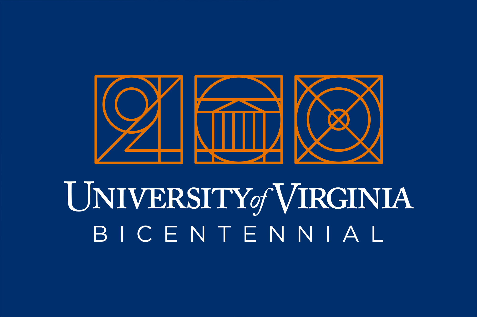 Text reads 200 University of Virginia Bicentennial
