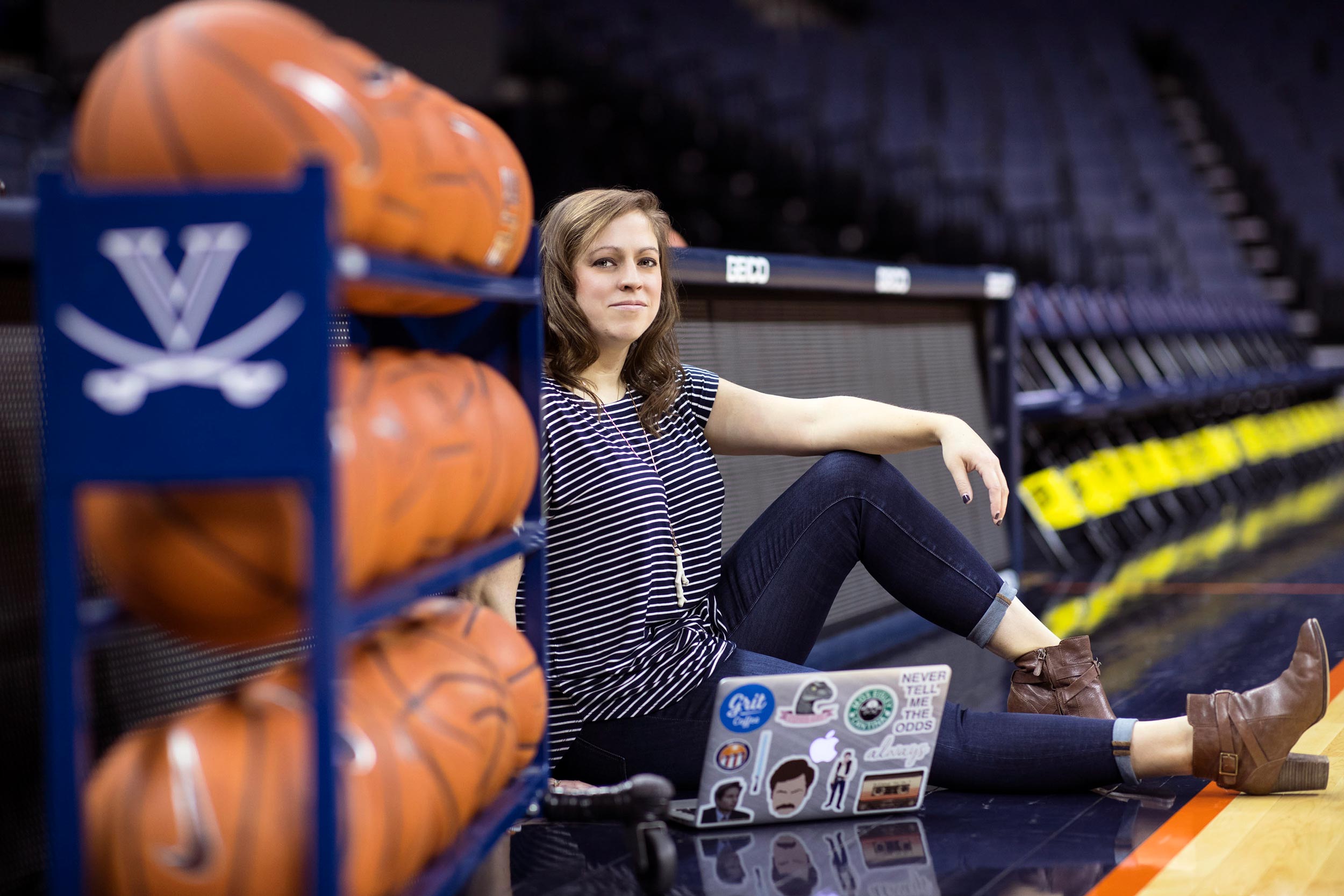 UVA athletics has always held a special place in Caroline Darney’s heart. (Photo by Dan Addison, University Communications)