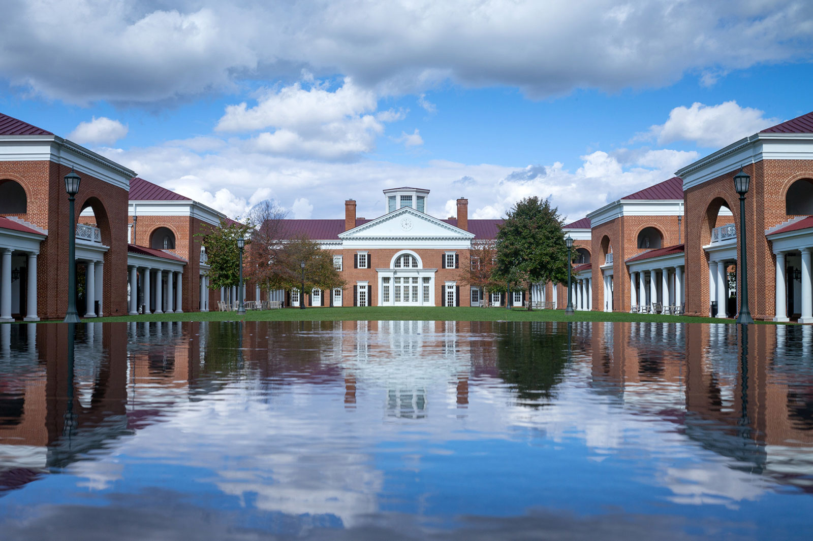 Dardens reflection pool with the reflection of Darden