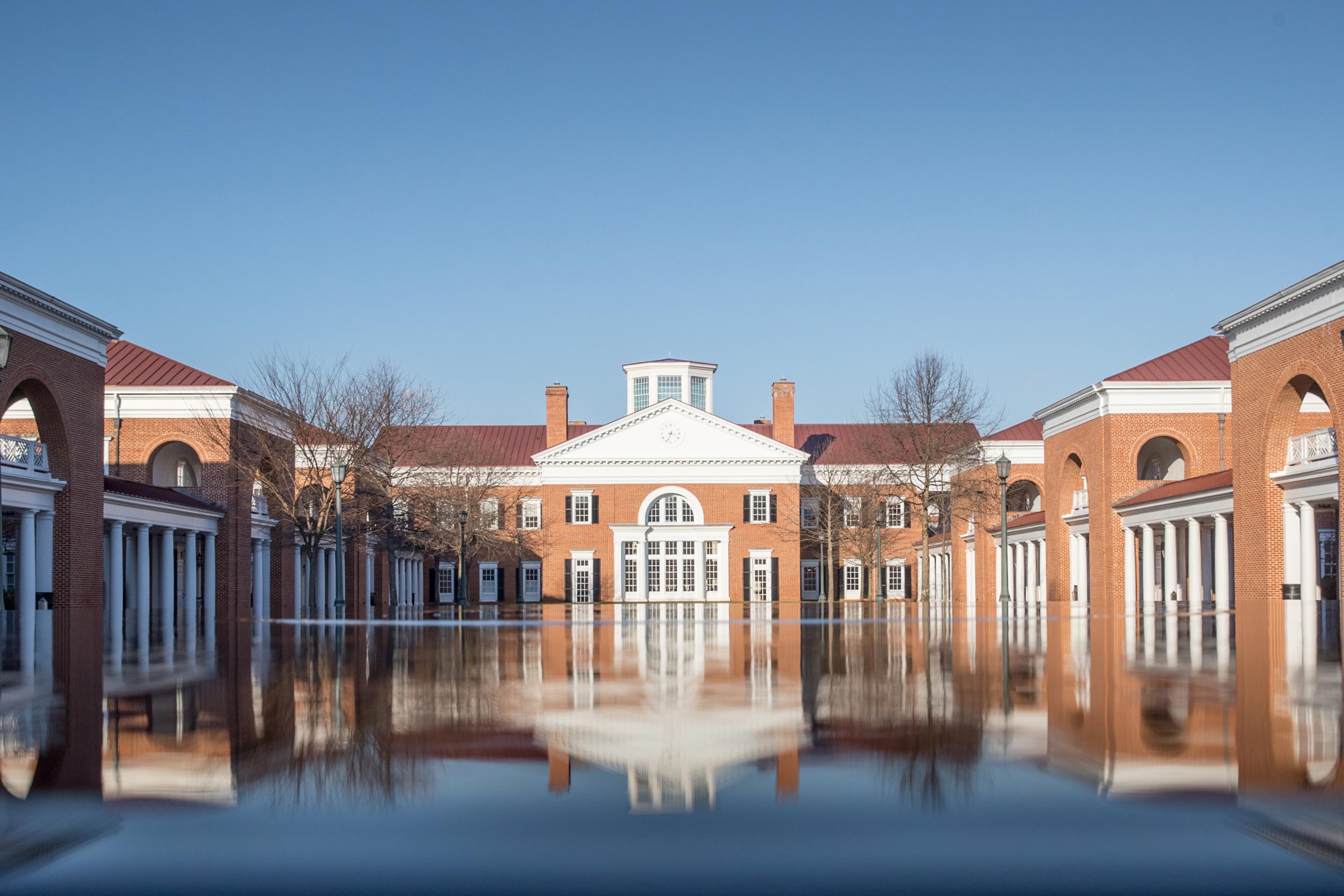 Reflection pond at Darden