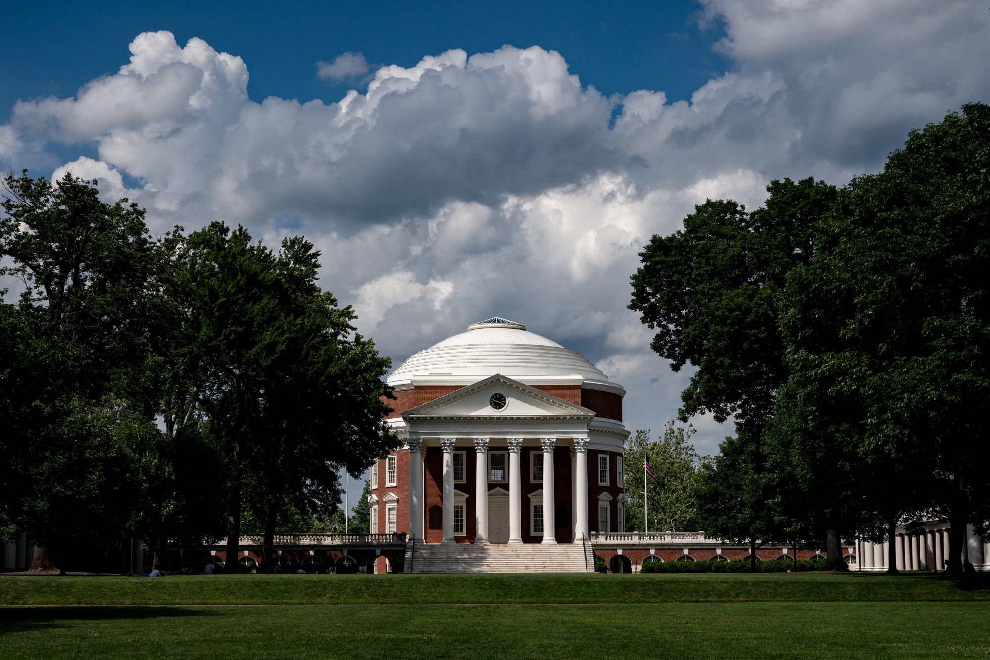 Rotunda with storm clouds as a backdrop