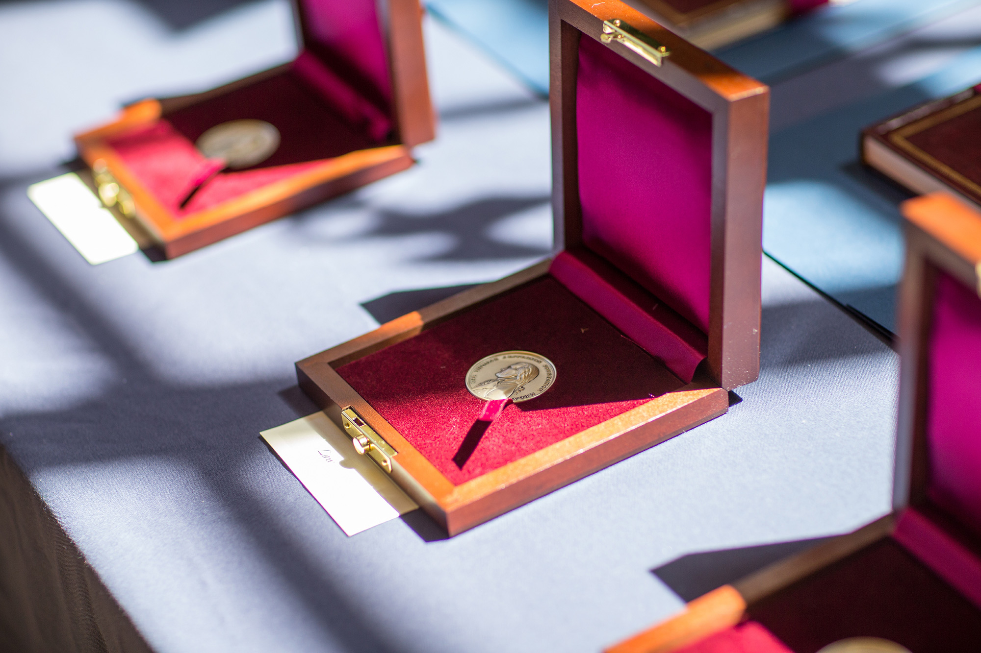Thomas Jefferson Foundation Medals  in wooden box