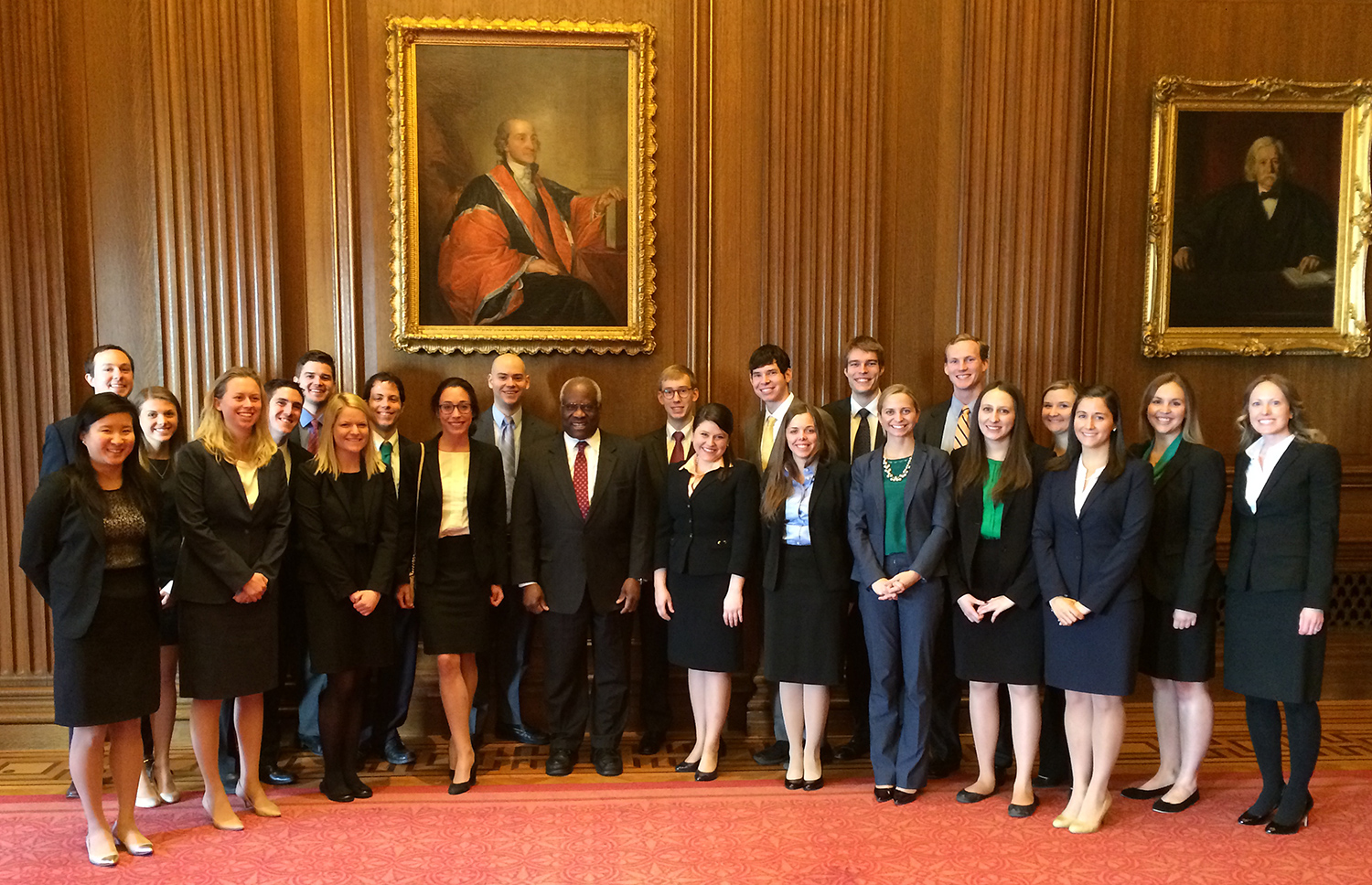 Group photo with Justice Clarence Thomas