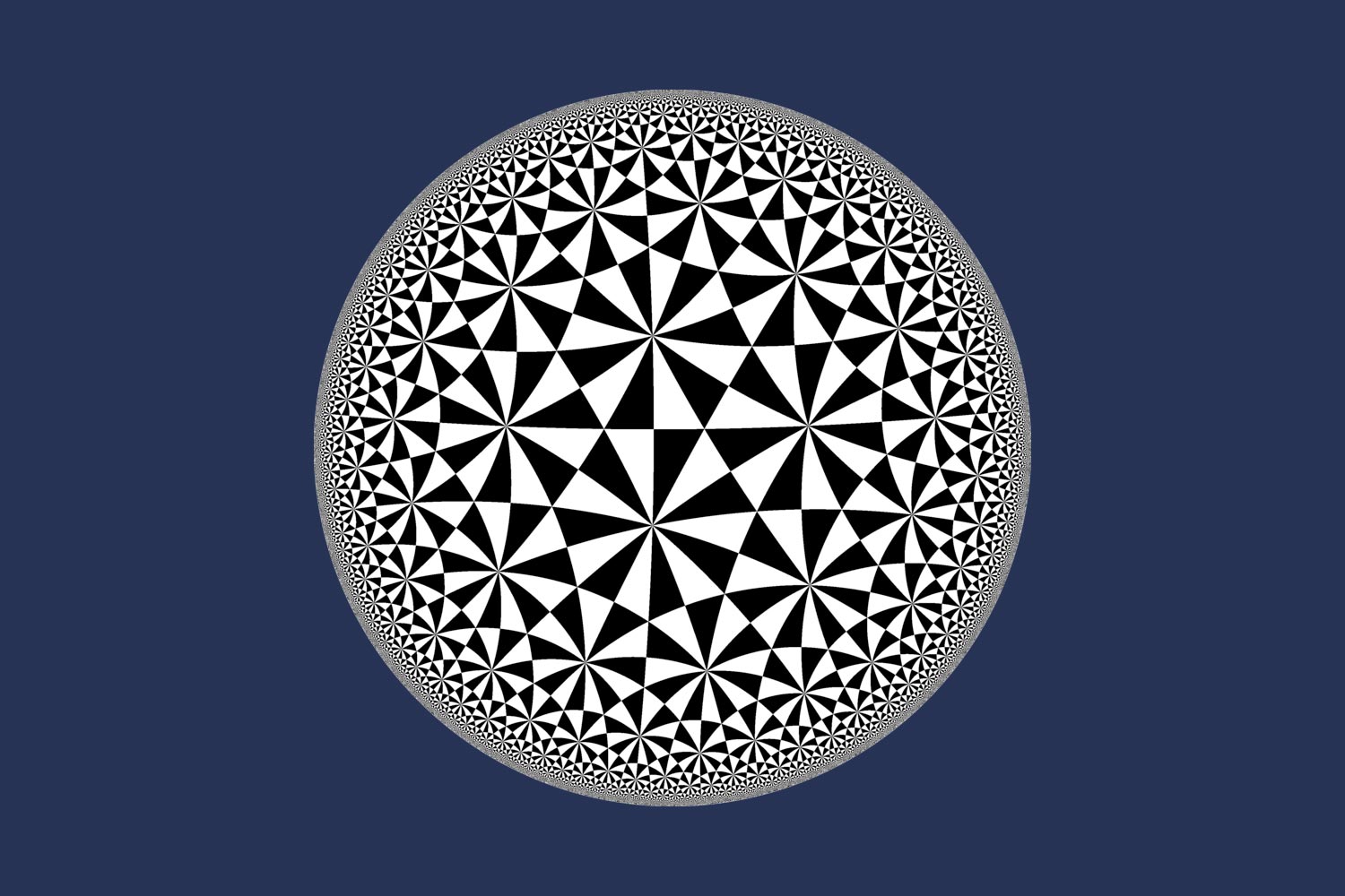 A pattern in the hyperbolic plane