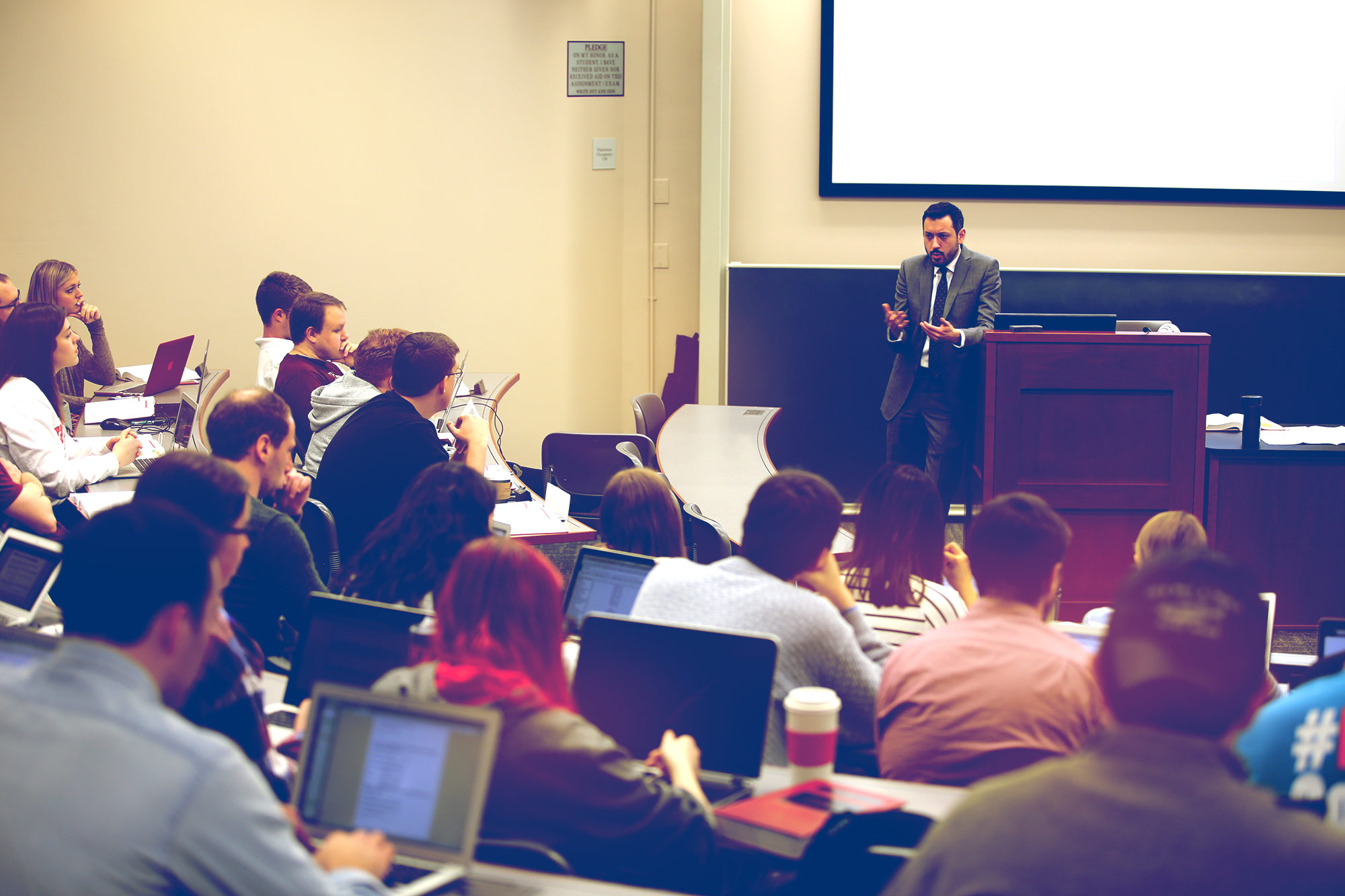 Ben Sachs teaching a class