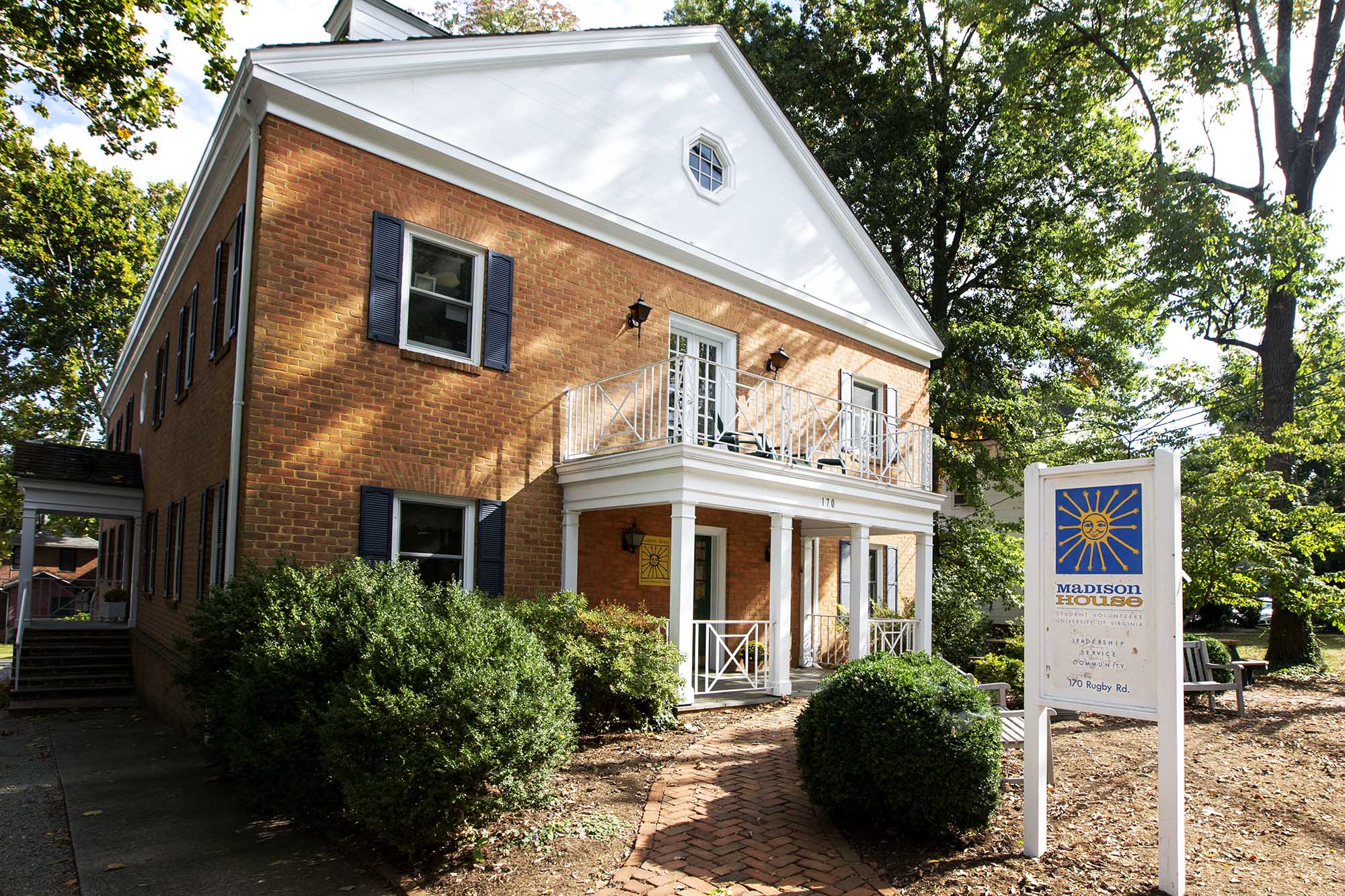 The Madison House, a brick two story building