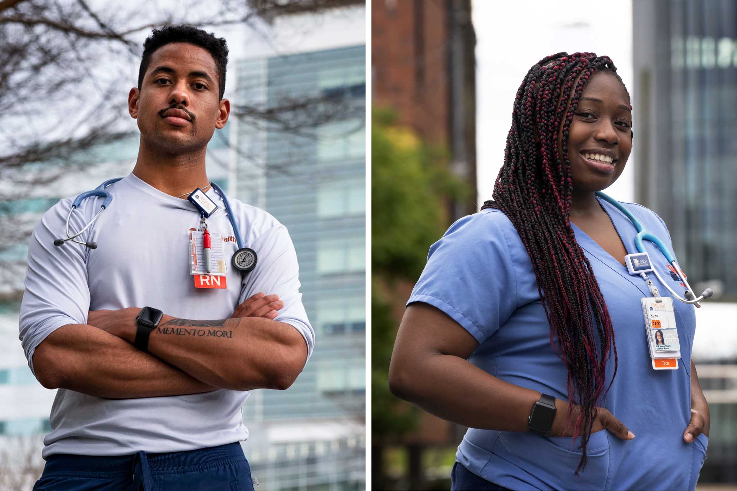 Headshots left to right: Billy Burris and Kiki Hudgens 