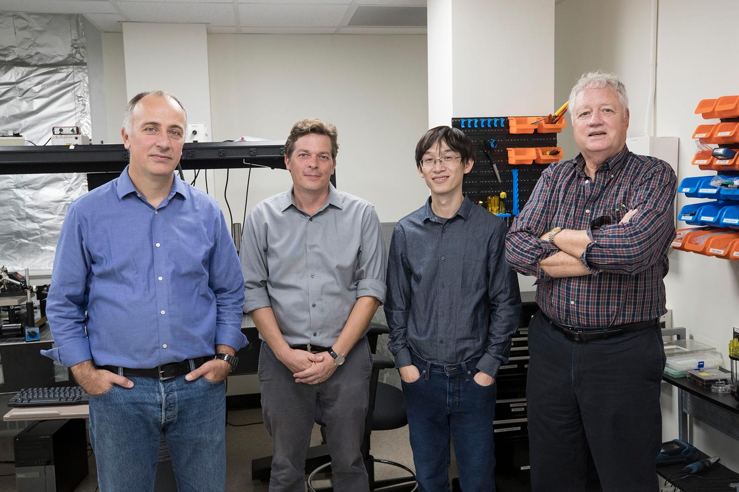 Left to right: Olivier Pfister, Andreas Beling, Xu Yi and Joe Campbell stand together for a picture