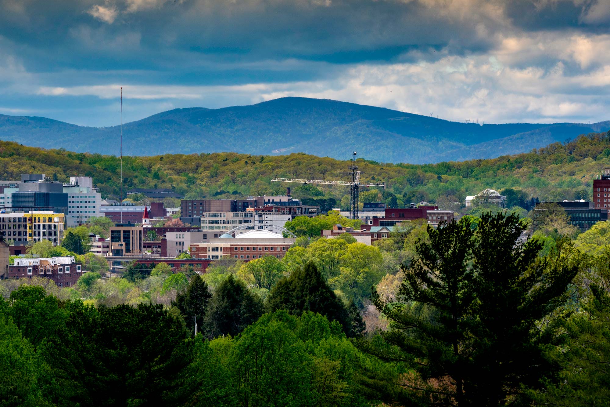 Digital drawing of Charlottesville from a distance