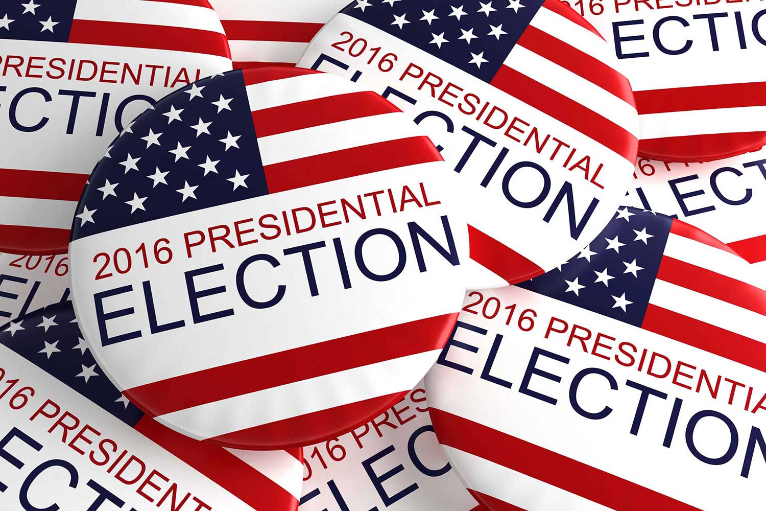 Buttons that read: 2016 Presidential Elections.