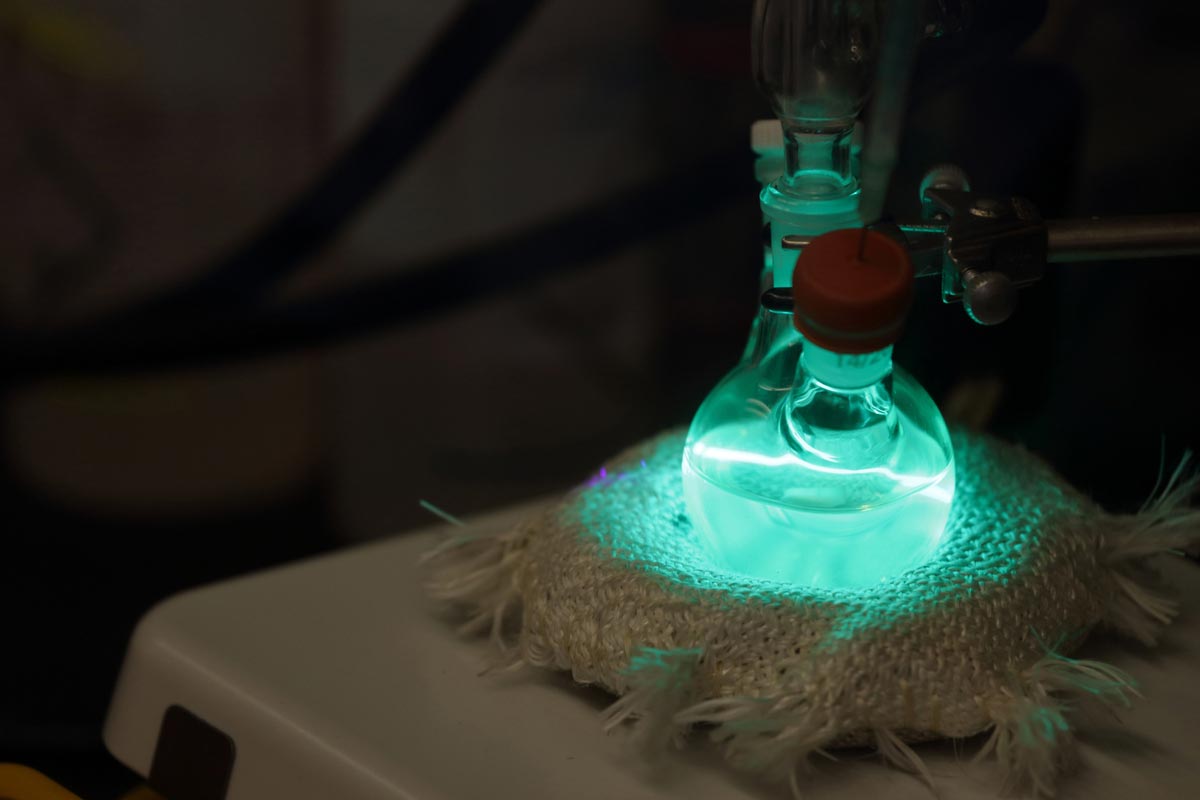 Quantum dots are synthesized in a flask 