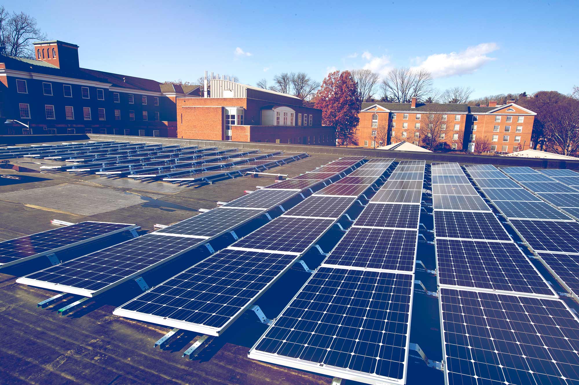 Solar panel's on UVA building