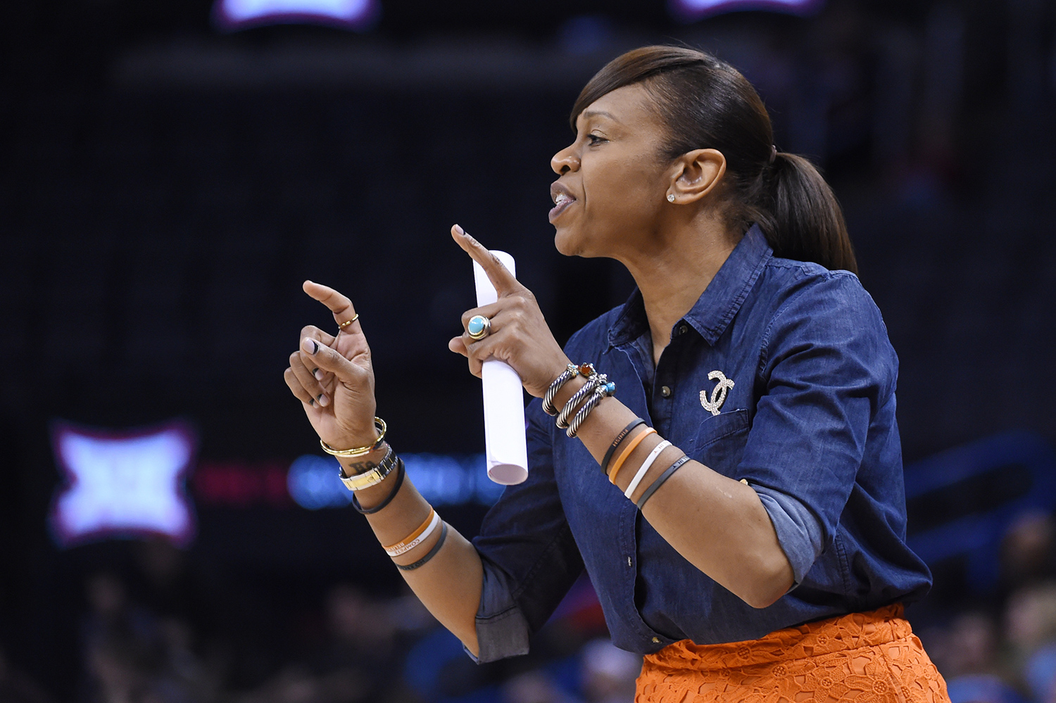 Tina Thompson spent the past three seasons on the staff of the University of Texas women’s basketball team. 