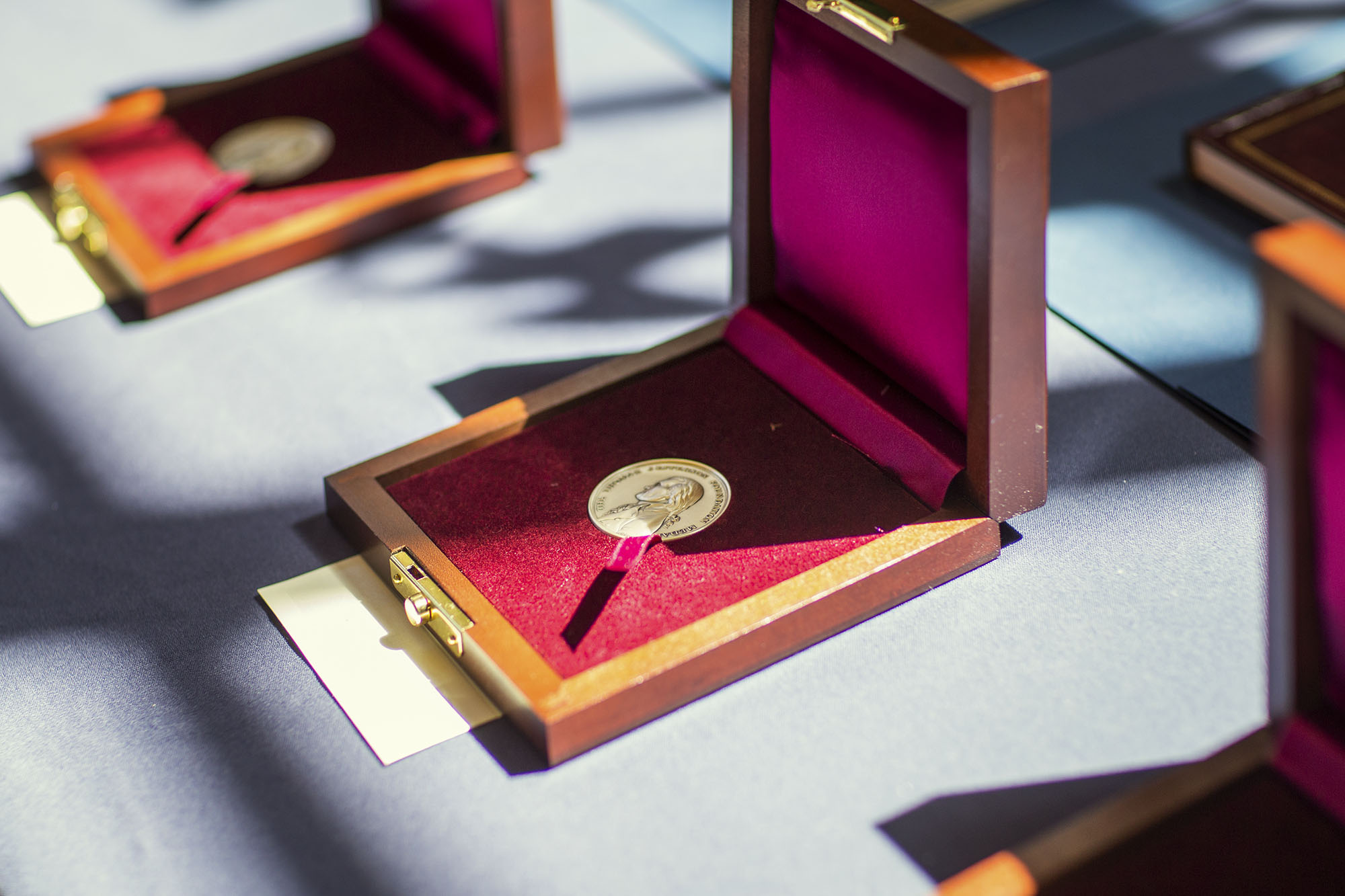 Thomas Jefferson Foundation Medals  in wooden box