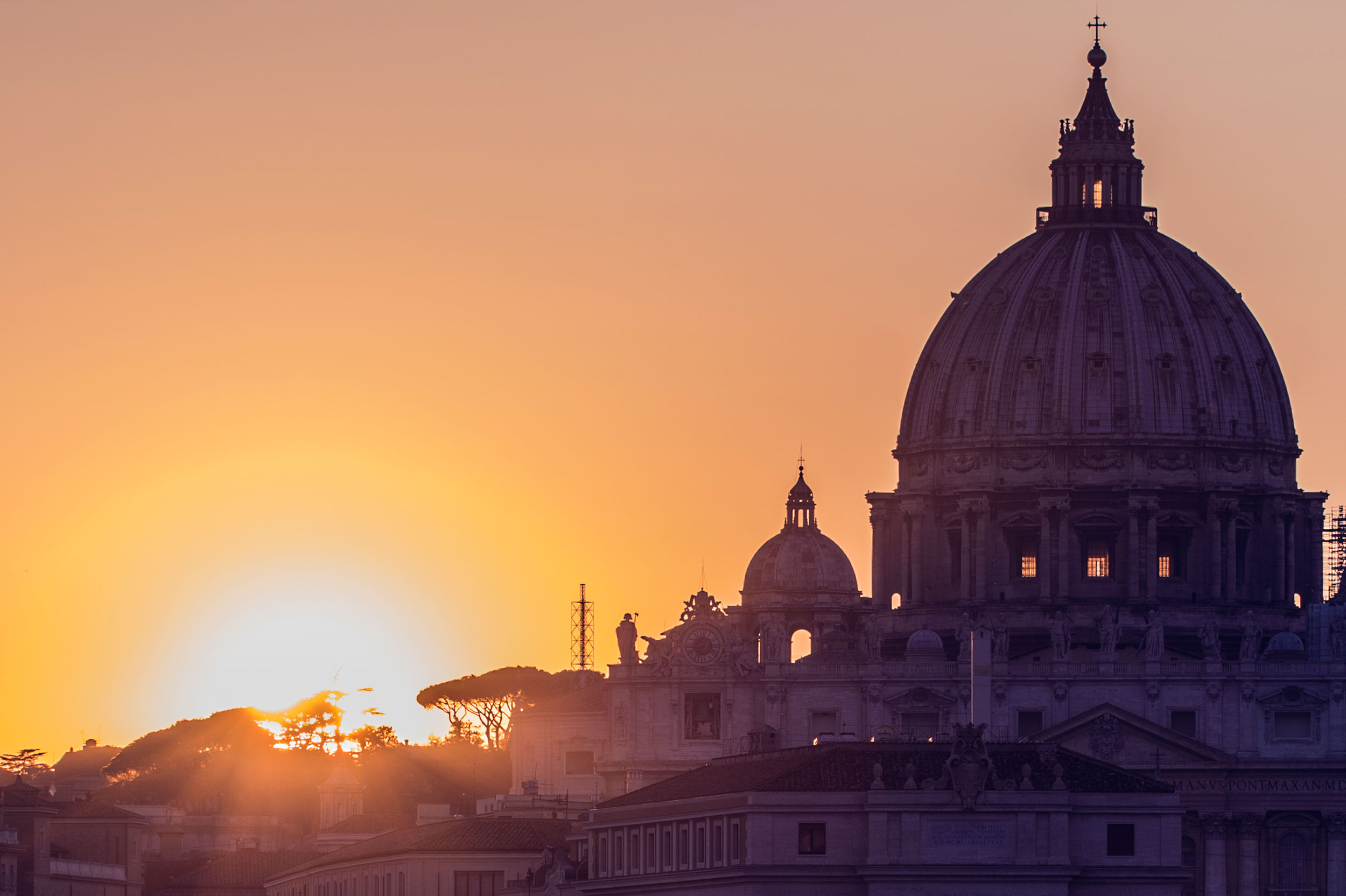 The Vatican as the sun comes up