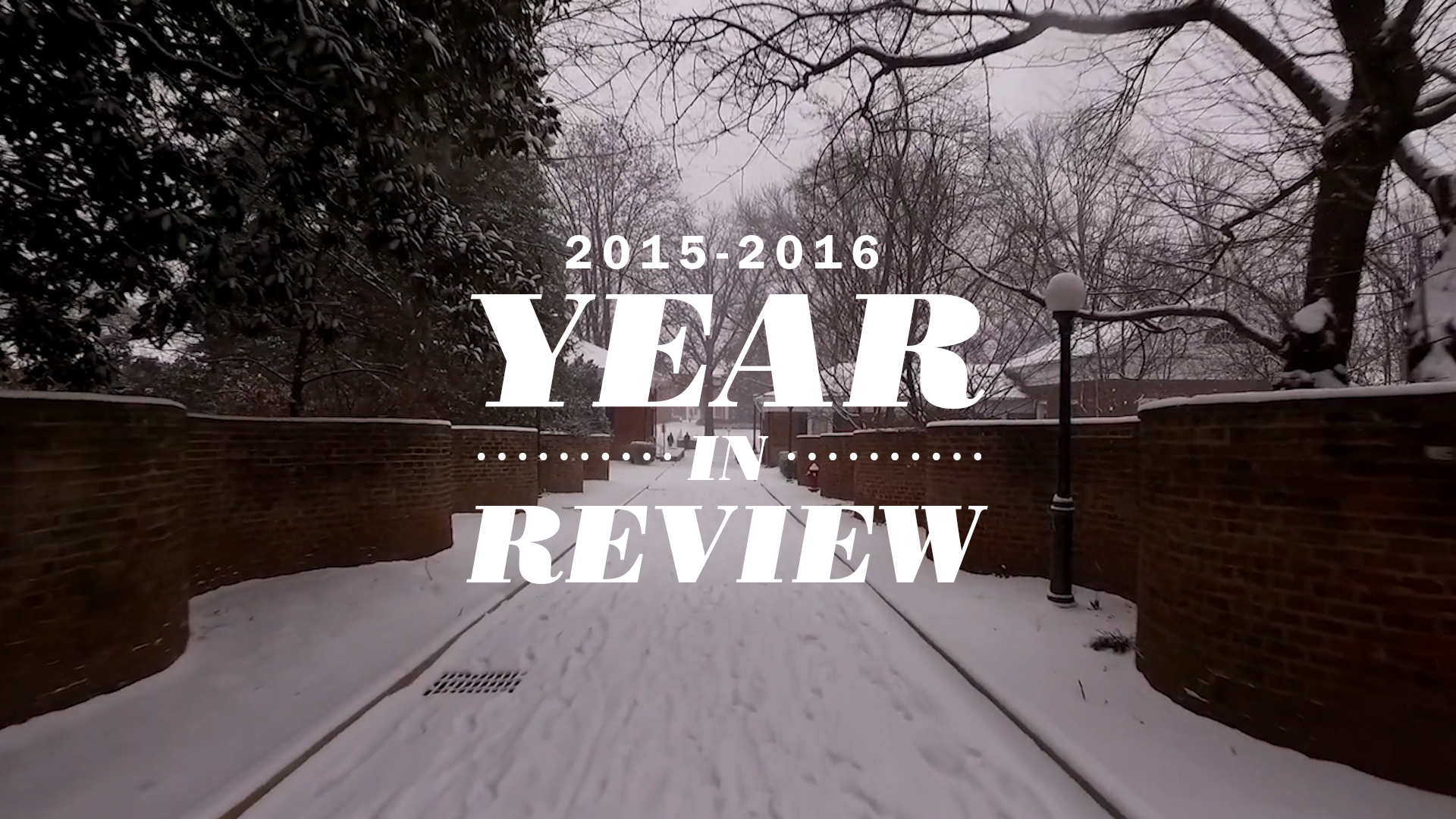 Text reads: 2015 -2016 year in review