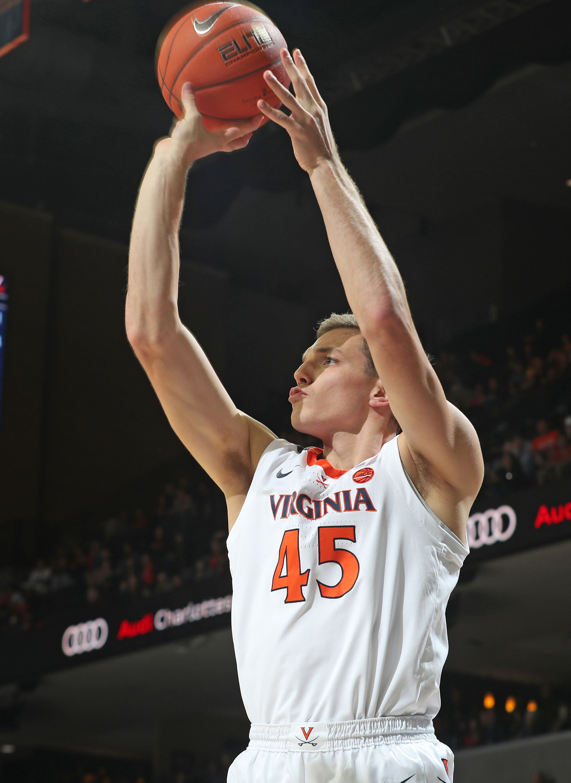 Austin Katstra’s family has been tailgating since he was a child. (Photo by Matt Riley, UVA Athletics)