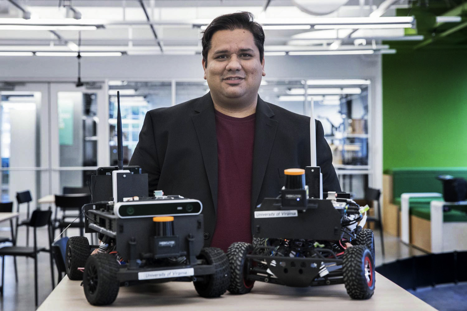 Madhur Behl with Autonomous Racing cars