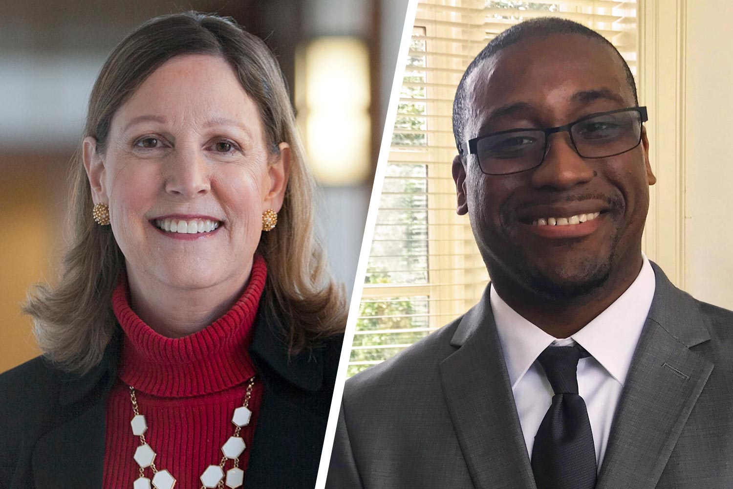 Headshots left to right: Barbara Perry and Alfred Reaves IV 