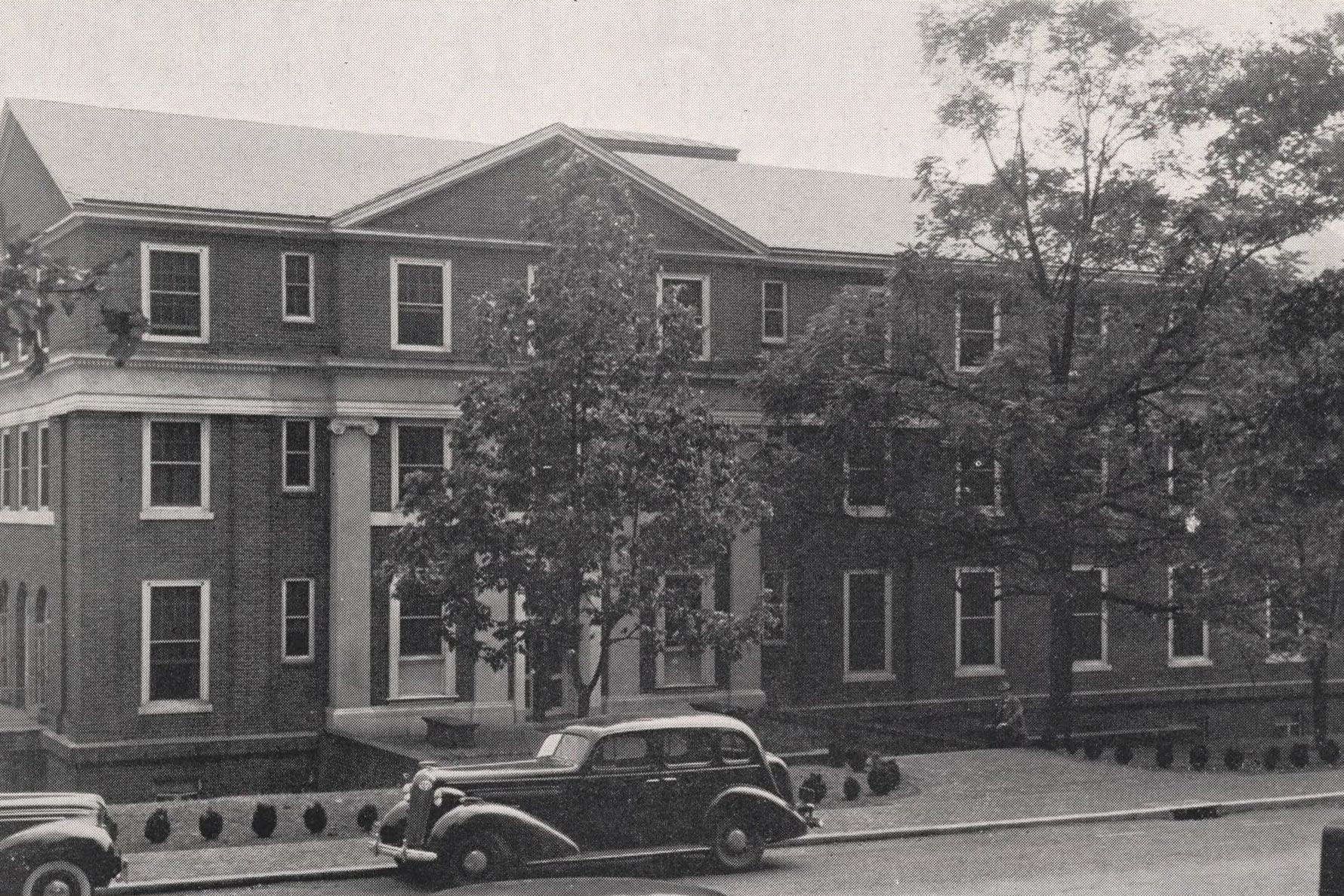Black and white image of Barringer Wing 
