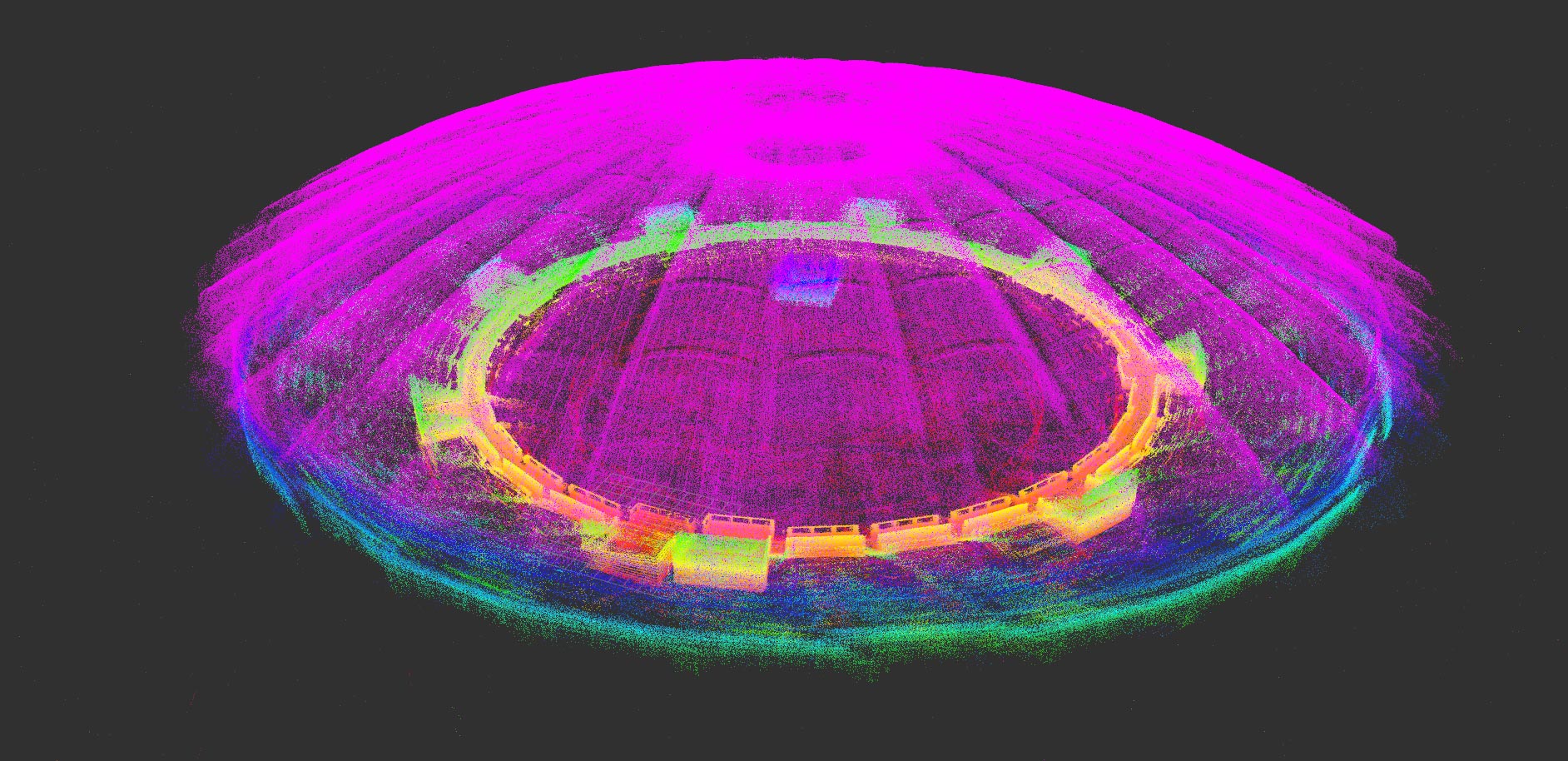 The final product of laser scanners scanner University hall