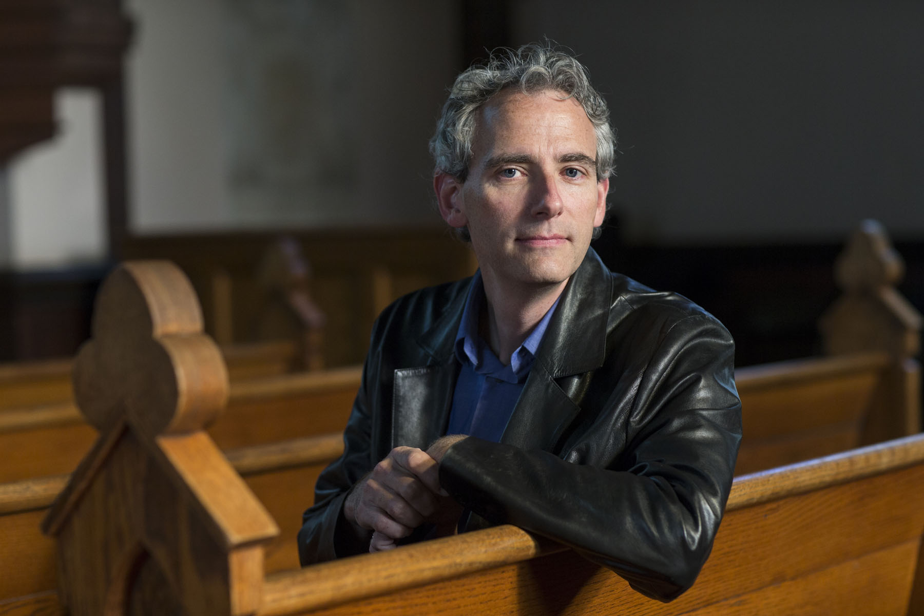 Bruce Holsinger, a medieval scholar in the English department, began writing historical fiction several years ago. (Photo by Dan Addison, University Communications)