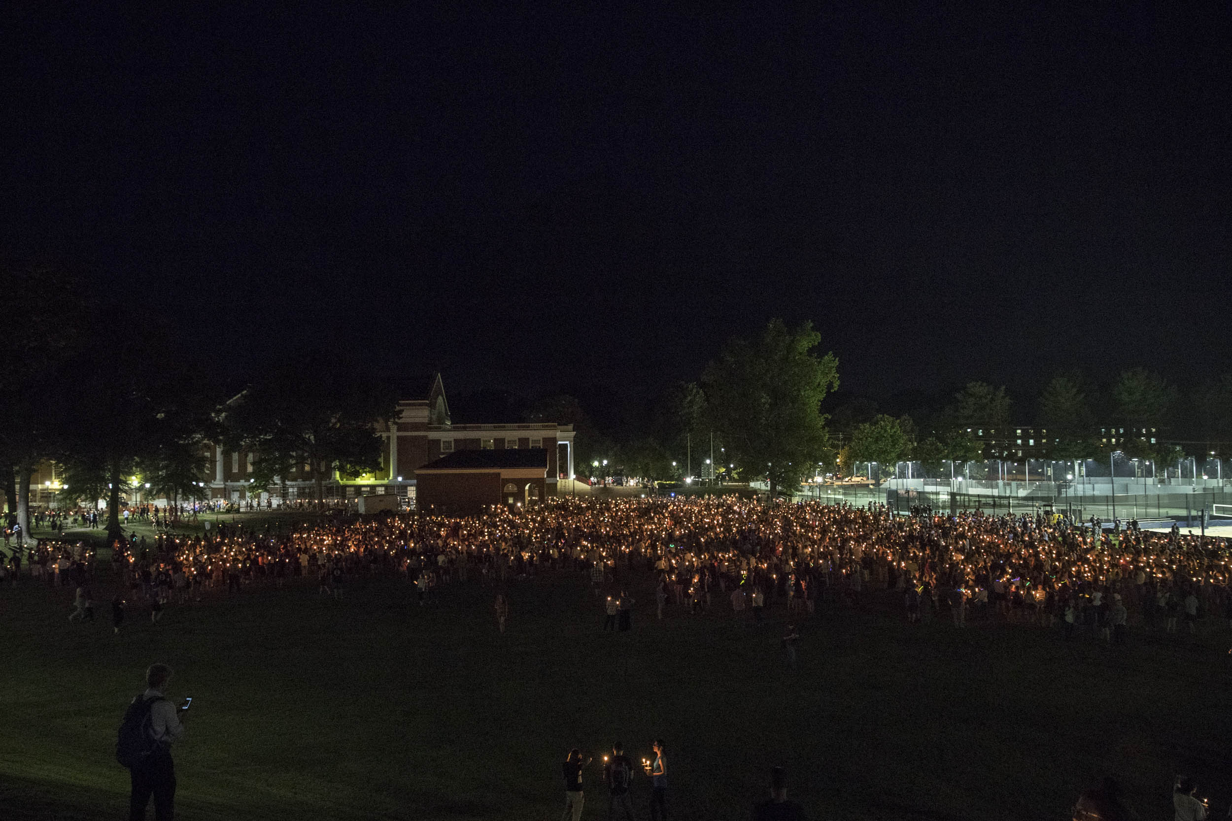 The march started at Nameless Field, drawing thousands of community members. The march started at Nameless Field.