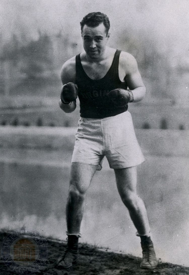 Caplin boxed as an undergraduate at the University of Virginia.