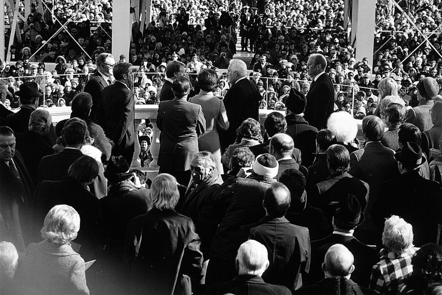 After the failure of Nixon’s “imperial presidency,” Jimmy Carter’s stroll from the Capitol to the White House sought to project a “man of the people” vibe.