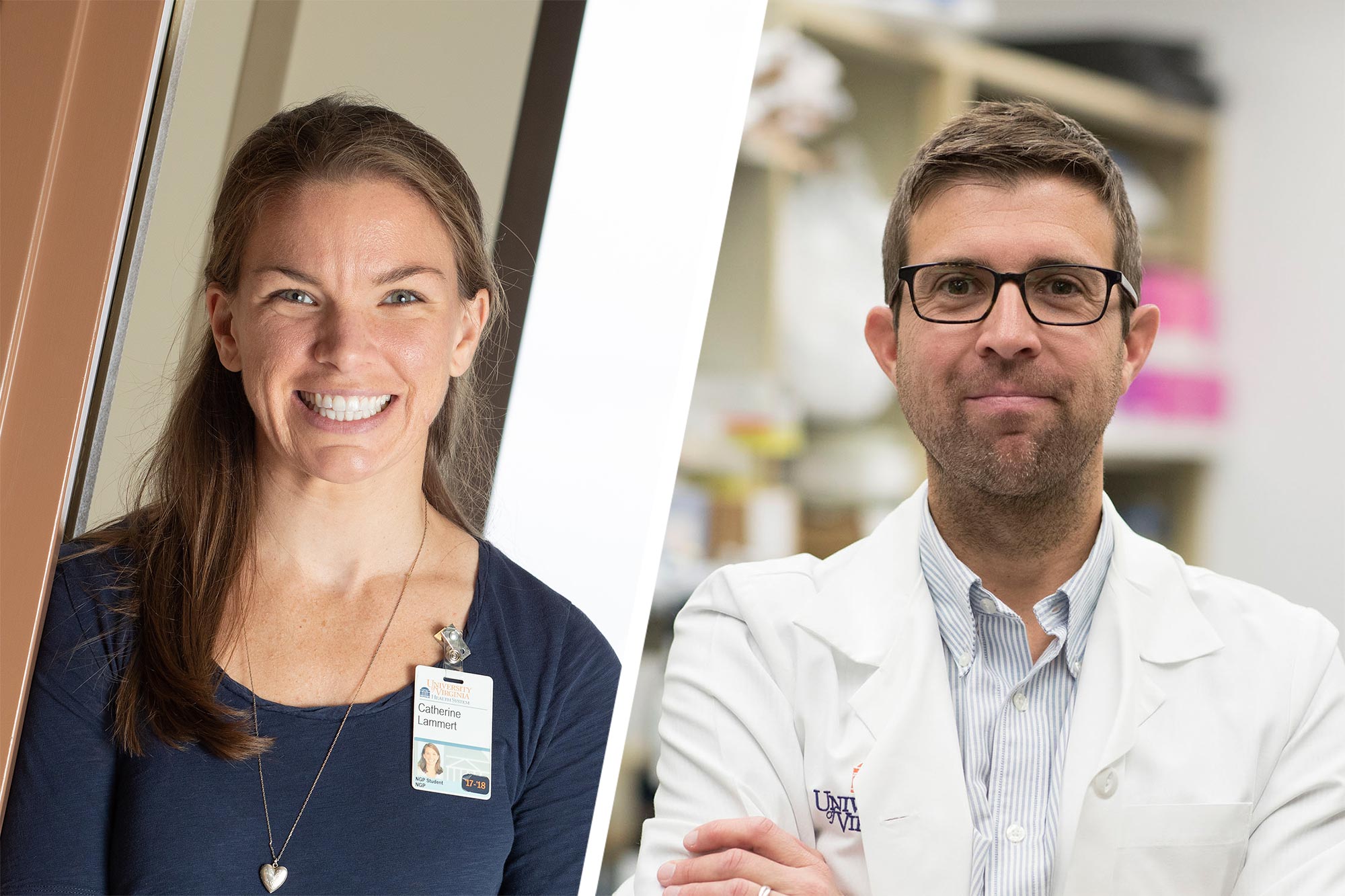 Headshots: Catherine Lammert, left, and John Luken, right