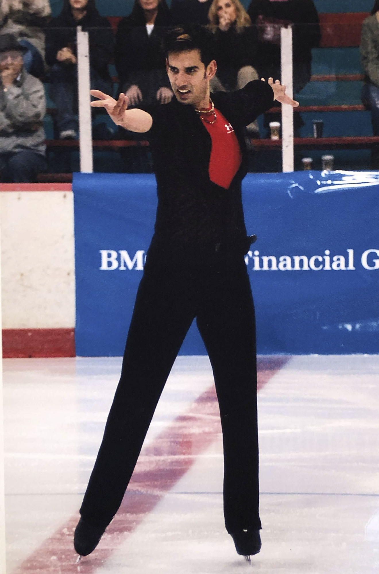 Christopher Ali figure skating on the ice