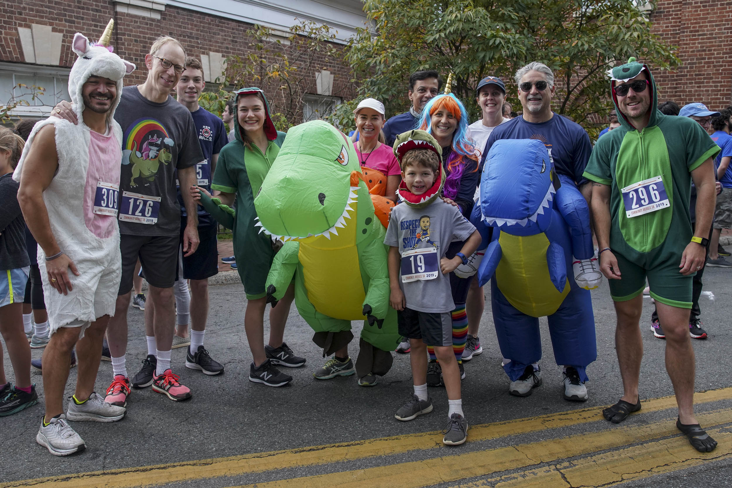 People dressed in Costumes for the Community Bridges 5K