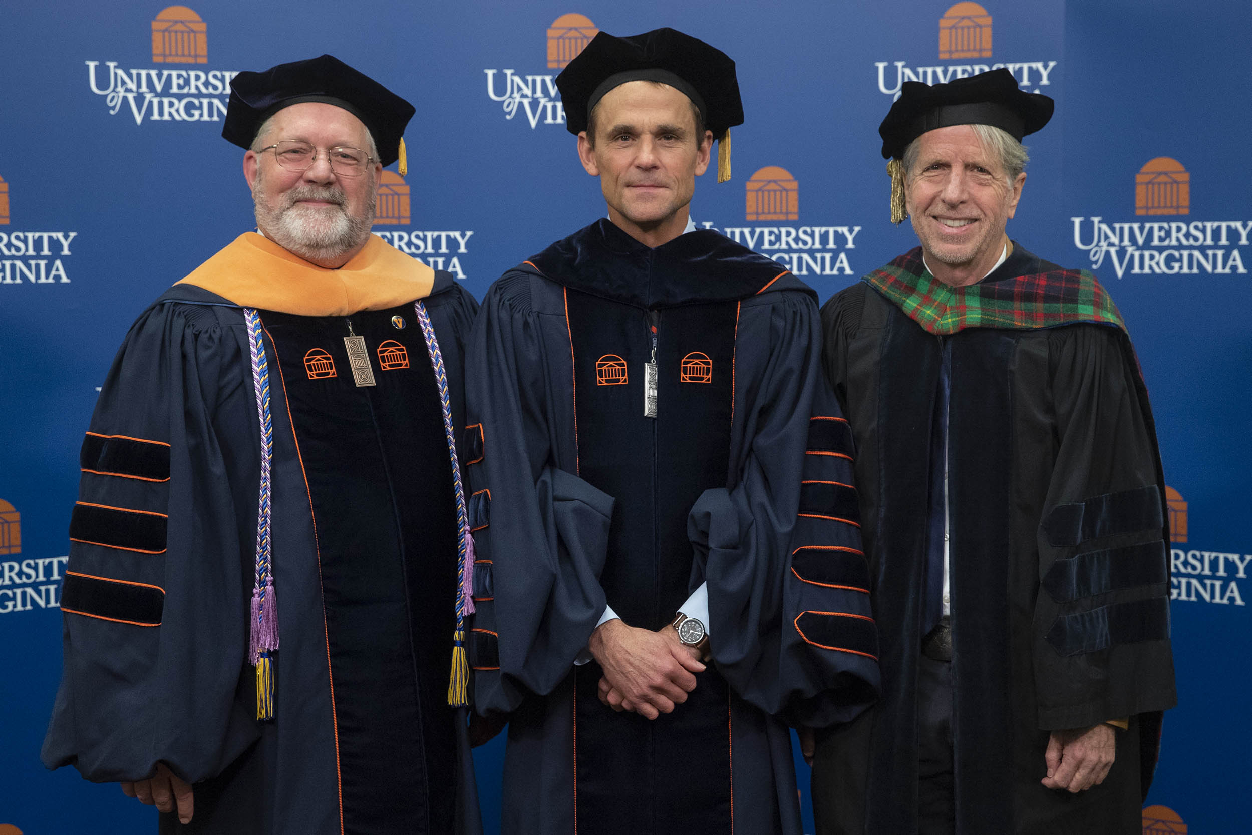  Jim Ryan, center,  Richard Carpenter left, and Charles Holt, right stand together for a picture