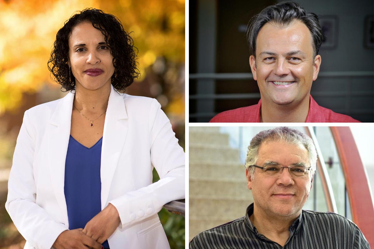 Headshots: Marlene Daut, left, Laurent Dubois, top right, and Robert Fatton, bottom right