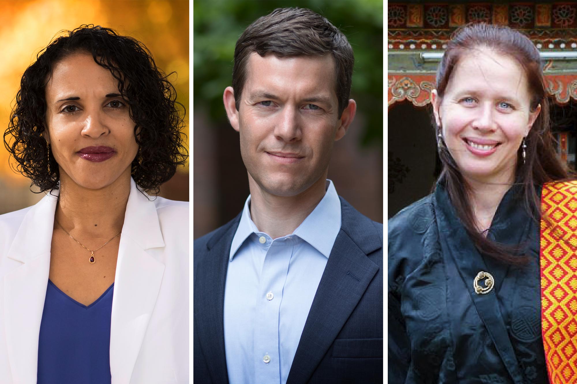 Headshots left to right: Marlene Daut, Andrew Kahrl  and Ariana Maki