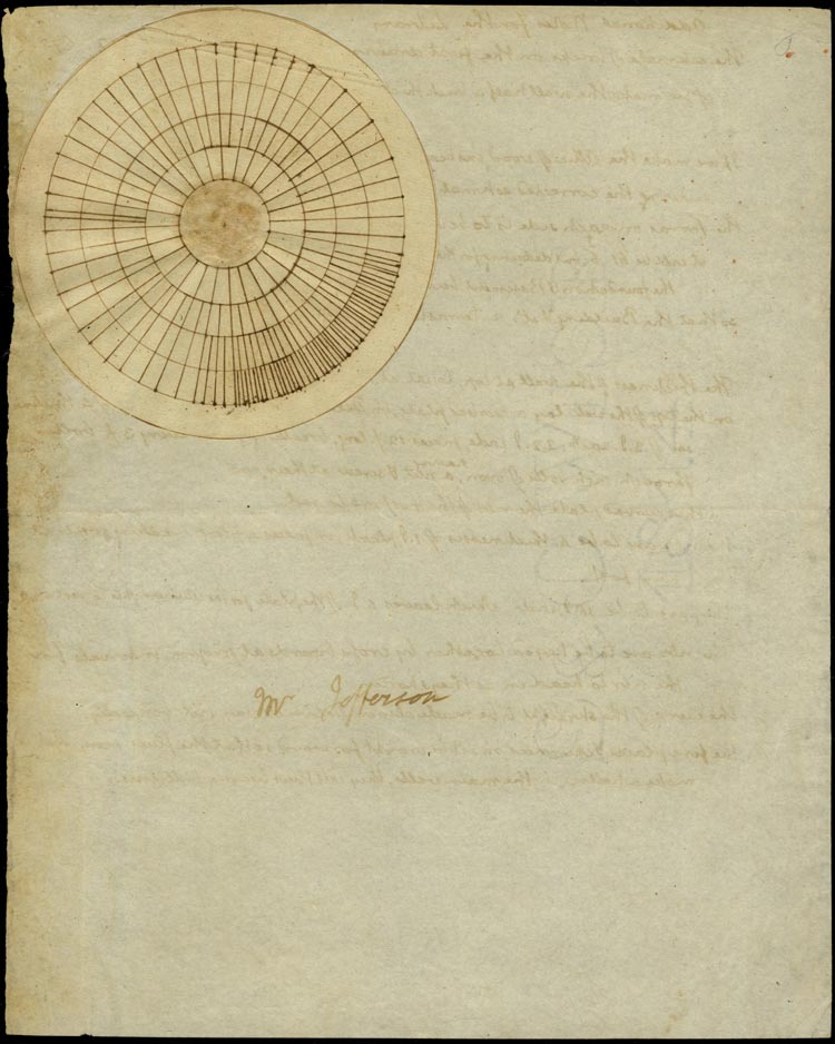 Hays used Jefferson’s own drawings and notes as the basis for the model his class built. (Image: Albert and Shirley Small Special Collections Library)