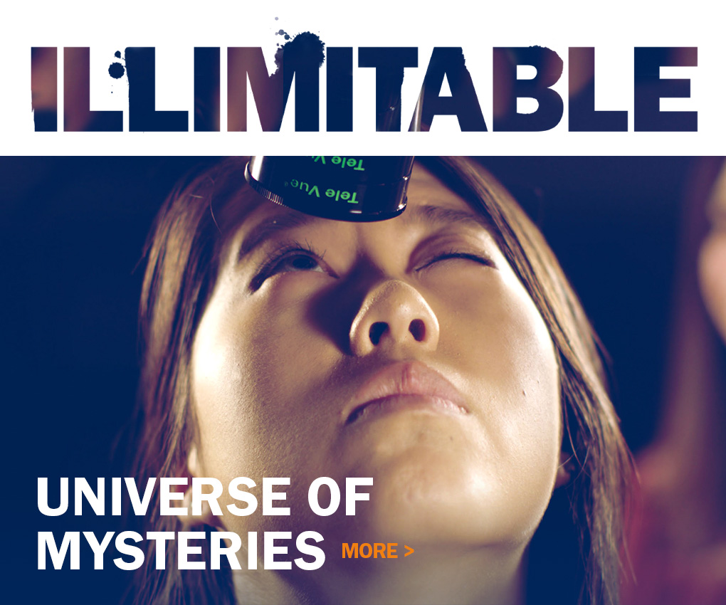 Text reads: Illimitable - Universe of Mysteries More >
