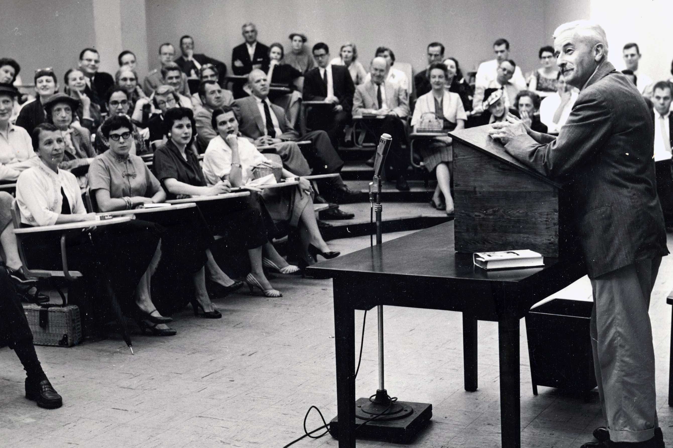 William Faulkner served as UVA’s first writer-in-residence in 1957 and 1958. (Photo courtesy of Albert and Shirley Small Special Collections Library)