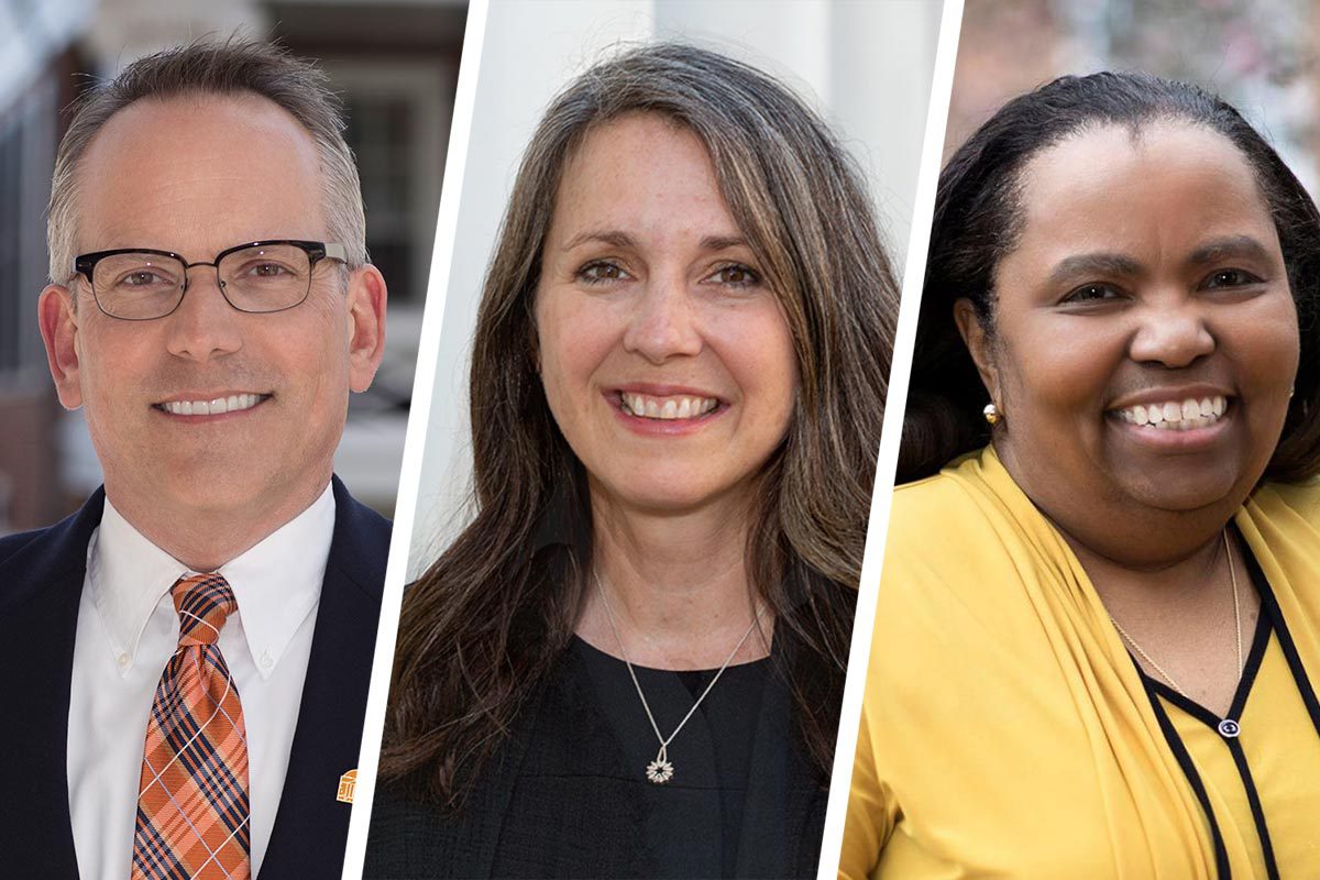 Headshots left to right:  Gary Nimax, Catherine Spear and Valerie Gregory