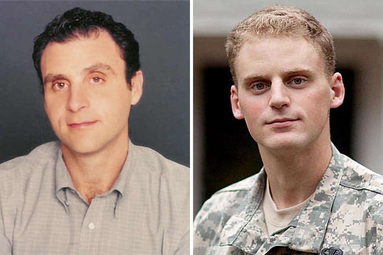 Headshot: Left: Glenn Kirwin Right: Miles Kirwin in US Army uniform