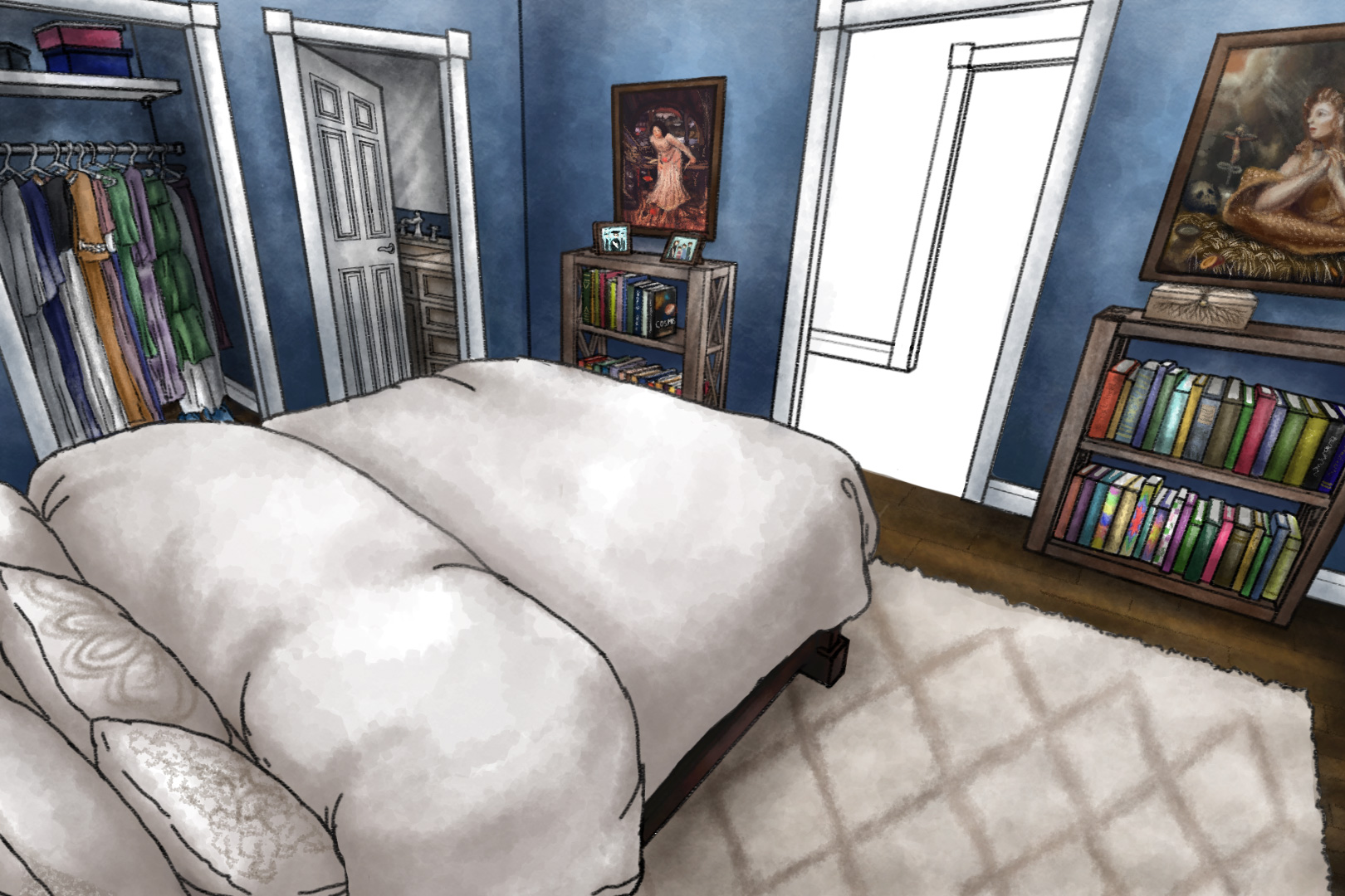 A scene from main character Lina&#039;s house. 