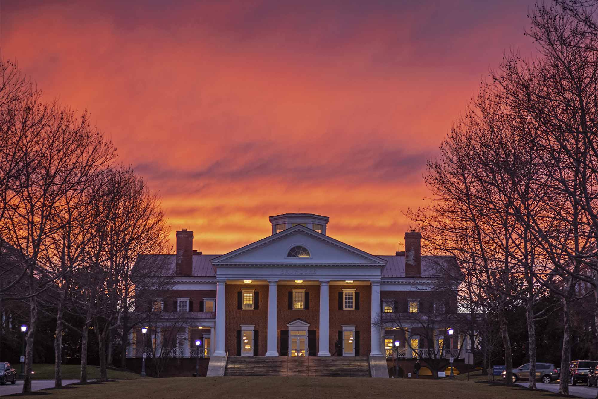 Darden Grounds at sunset