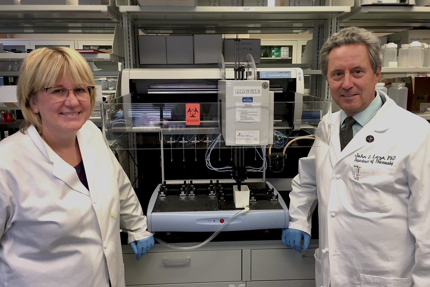 Elizabeth R. Sharlow and John S. Lazo are developing what would be the first antidote to radiation exposure.